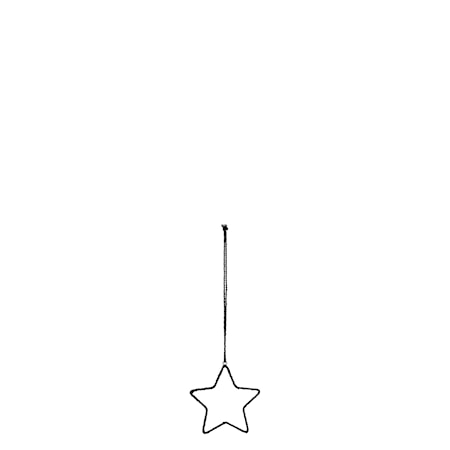 Stjärna 15,5x15,5cm Svart