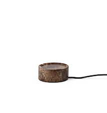 Trip Bordlampe Ø17x21 cm Mørk Emperador/Blank Opal