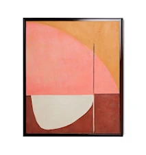Framed artwork 'Roseate hues' 107x127 cm