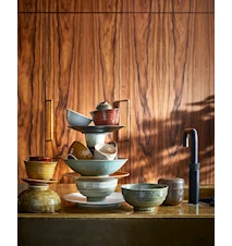 Kyoto ceramics Japansk Tallrik liten Brun
