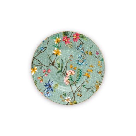 PIP Studio Jolie Liten Assiett Flowers Blue Ø12cm