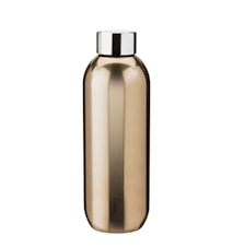 Keep Cool vacuum insulated bottle, 0.6 l. - dark gold/steel