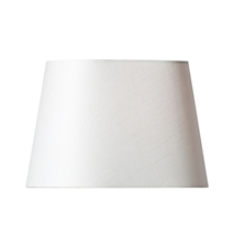 Basic Oval Lampeskærm Hvid 26 cm