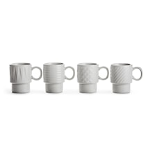 Coffee & More Espresso Mug 10 cl White 4-pack
