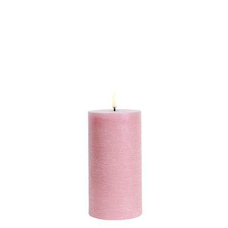 Uyuni Lighting Pillar LED-Ljus 7,8 x 15 cm Rosa