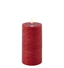 LED-Kerze Pillar 7,8 × 15 cm Rot