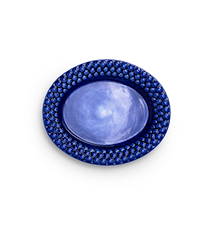 Bubbles Tallrik Oval Blå 20 cm