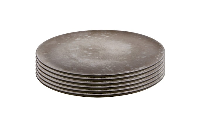 Raw Middagstallerken Nordic Brown 6 stk. 28 cm