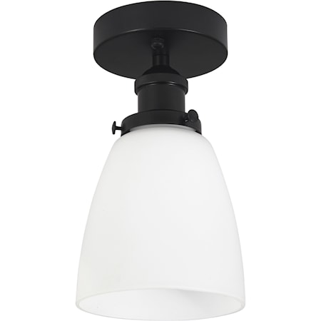 Kappa Taklampe Svart Opal 14cm