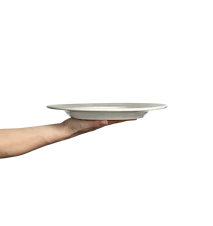 Basic Tallrik 28 cm Grå