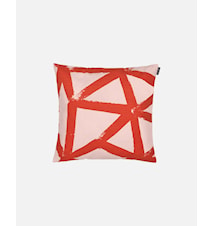 Ukkospilvi Tyynynpäällinen 40 x 40 cm Vaaleanpunainen/Punainen