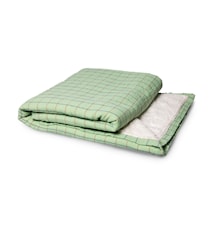 Ruudullinen Sherpa Huopa 130 x 170 cm Vihreä
