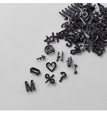 424 pcs. letters/numbers/signs, Black,