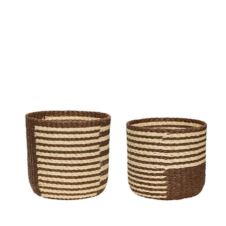 Twine Korgar Set om 2 Brun/Beige