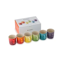 Rainbow Espressomugg 6-pack Multi