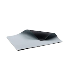 Bordbrikke 46 x 33 cm 4stk. svart/lyseblå