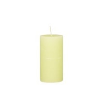 Rustic Pillar Candle H: 13.5 cm Green