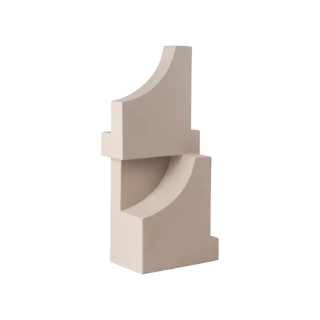 Serif Skulptur 24x56 cm Lergods Beige