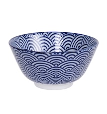 Nippon Blue Rice Bowl Wave 12 cm