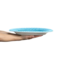 Bubbles Fat Oval 35x30 cm Turkos