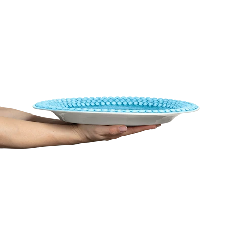 Bubbles Fat Oval 35x30 cm Turkos