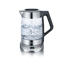 Te-/Vattenkokare Glas Deluxe med Temperaturval 3000W 1,7 L