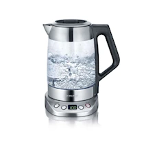 Te-/Vattenkokare Glas Deluxe med Temperaturval 3000W 1,7 L