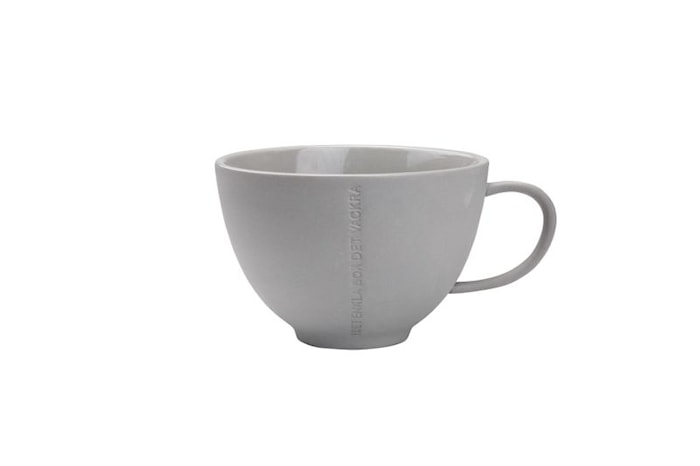 Tea Cup Stoneware "The Simple"  Grey