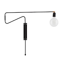Muurlamp Swing 70cm Zwart