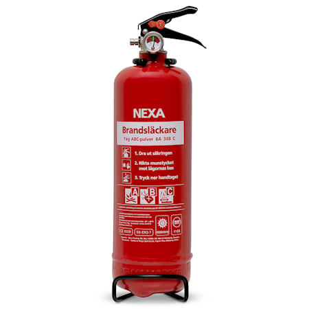 Nexa Fire & Safety BrandslÃ¤ckare RÃ¶d 1kg 8A