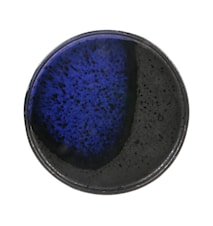 Dessertteller Keramik Schwarz / Blau