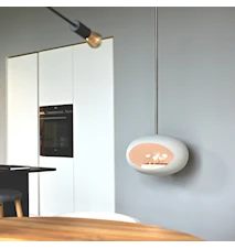 Le Feu Dome Sky Eldstad 50 cm Vit/Polerad Stål