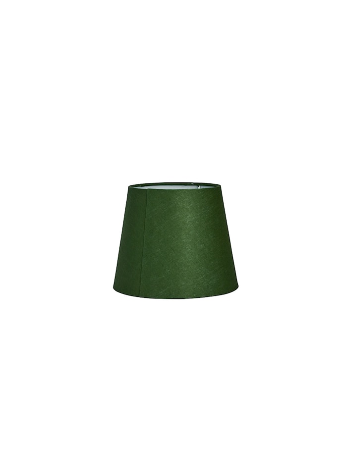 Basic Straight Lampskärm Ø20 cm Linne Mossgrön