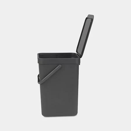Papirkurv "SORT & GO" Antracit 12 L