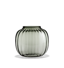 Primula Oval Vase Smoke H 17,5 cm