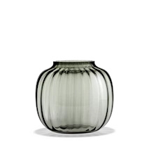 Primula Oval Vase Smoke H 17,5 cm