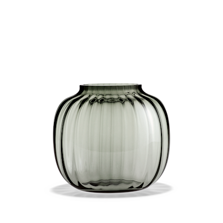 Primula Oval Vase Smoke H 17,5 cm