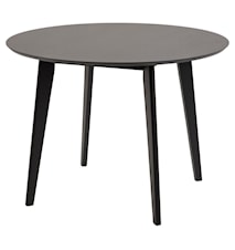 Sture Spisebord Ø105 cm Eg finer/ Gummitræ Sort