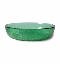 The Emeralds Salladsskål Ø18,5x5 cm Glas Grön