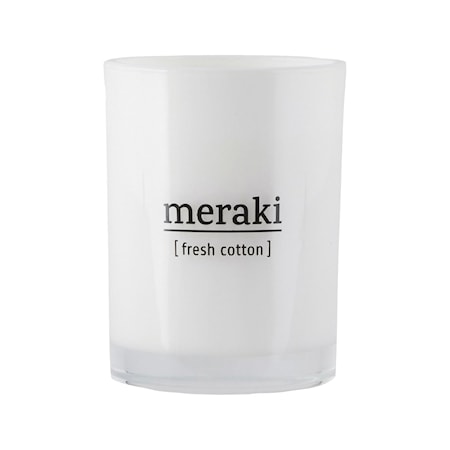 Meraki Doftljus Fresh cotton 10 cm