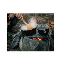 Grillplatta/stekbord + Hamburgerpress