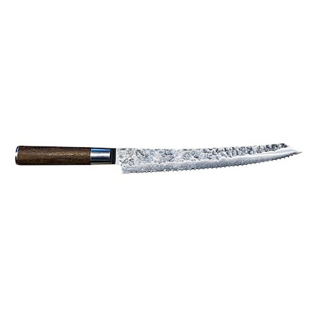 Satake Kuro Leipäsaha 25 cm puulaatikossa.