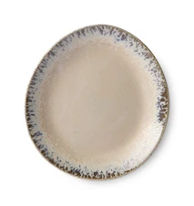 70's Keramik Assiett Beige