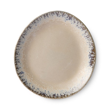 70's Keramik Assiett Beige