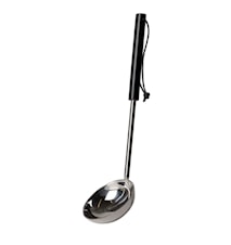 Suppesleiv 31 cm Metall/Svart treverk