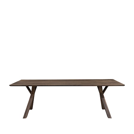 TREE 240 rect dining table silver back (LPS)