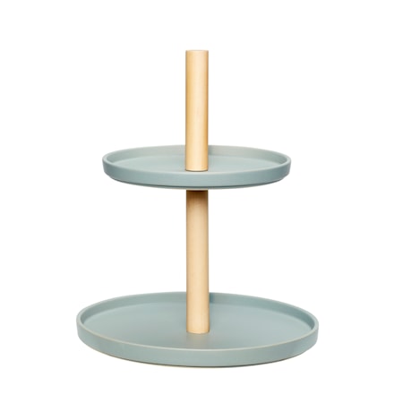 Kagefad ø31xh32 cm - Gråt/Natur