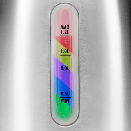 Vannkoker med Temperaturvalg, Fargeskiftende, 1,2L