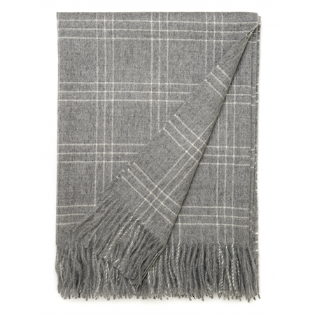 Superior throw pläd – Light grey/white