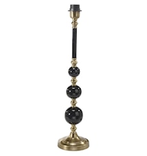 Abbey Lampunjalka Musta/Antiikkinen messinki 60cm